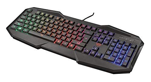 Trust GXT 830-RW Avonn Tastiera da Gioco Illuminata, Nero [Layout Italiano]