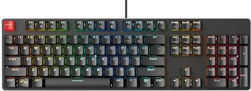 Glorious Gaming GMMK Full Size (100%) tastiera da gaming meccanica, Gateron Brown Switches (tattili), tasti a doppia iniezione, RGB, hot swap e personalizzabile, layout QWERTY americano Nero