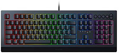 Razer Cynosa V2 Tastiera da Gioco a Membrana (Tastiera con Tasti soft spring-loaded, Tasti Multimediali, Gestione dei cavi, Programmabile, Illuminazione RGB) Layout IT, Nero