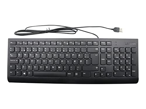 Lenovo Keyboard USB KB BK DEN W/o Mouse, FRU00XH596 (W/o Mouse)