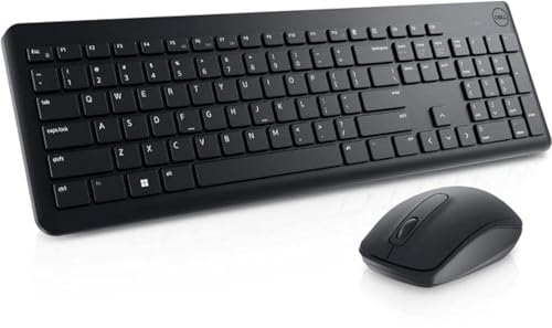 Dell KM3322W keyboard Mouse included RF Wireless QWERTY US International Black