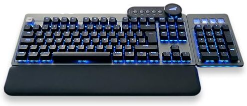 Mountain Everest Max Gaming Tastatur MX Brown, ISO, DE-Layout, grigio