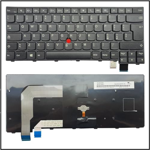 Generico Tastiera Italiana per Lenovo THINKPAD T460S 20F9 20FA Nera Frame POINTSTICK