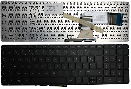 Power4Laptops Keyboards4Laptops Francese Nero Windows 8 Tastiera Sostitutiva per Portatili Compatibile con HP Pavilion 15-p266ns