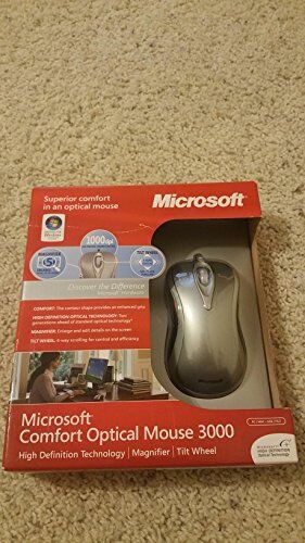 Microsoft Comfort Optical Mouse 3000 USB Ottico Argento