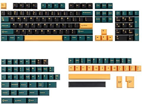 EPOMAKER MARRS Set di 172 tasti Cherry Profile ANSI/ISO PBT Double Shot Keycap per tastiera meccanica, compatibili con interruttori MX-Clone