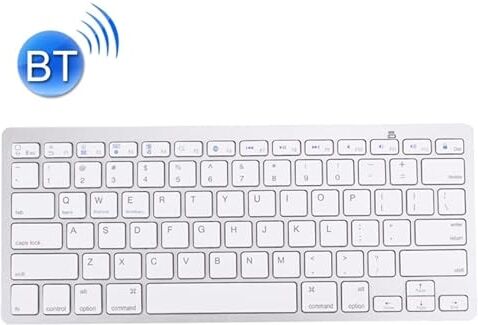 YEYOUCAI BK-3001 Bluetooth Wireless 78 Keys Ultrathin Keyboard for/iPad/iPhone(Silver)