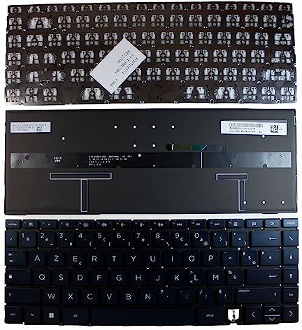 Power4Laptops Francese Retroilluminato Blu Tastiera sostitutiva per portatili compatibile con HP Spectre 14-ea0020na