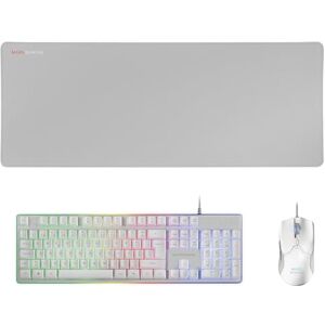 Mars Gaming MCPXWPT, Lingua Portoghese, Combo H-Mech FRGB Tastiera, Ultralight Mouse 10000DPI & XXL Mousepad, Nero Mars Gaming MCPXWPT, Lingua Portoghese, Combo H-Mech FRGB Tastiera, Ultralight Mouse 10000DPI & XXL Mousepad, Nero