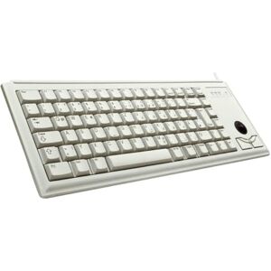 CHERRY G84-4400, Tastiera Compatta con Trackball, Layout per gli Stati Uniti (QWERTY), Cablate (Connessione PS/2), 2 Tasti Mouse, Switch Meccanici ML, Grigio CHERRY G84-4400, Tastiera Compatta con Trackball, Layout per gli Stati Uniti (QWERTY), Cablate (Connessione PS/2), 2 Tasti Mouse, Switch Meccanici ML, Grigio