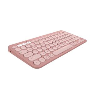 Logitech Pebble Keys 2 K380s, tastiera wireless Bluetooth multidispositivo con tasti di scelta rapida personalizzabili, Easy-Switch, Windows, macOS, iPadOS, Android, ChromeOS, italiano QWERTY, Rosa