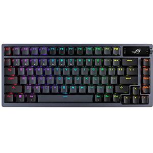 Asus ROG Azoth Tastiera Meccanica Gaming 75%, Copertura Metallica, Switch ROG NX Rete lubrificati, ABS, Kit Lubrificazione, IR, BT e USB-C, Display OLED, Tre altezze e compatibile con Mac QWERTY Asus ROG Azoth Tastiera Meccanica Gaming 75%, Copertura Metallica, Switch ROG NX Rete lubrificati, ABS, Kit Lubrificazione, IR, BT e USB-C, Display OLED, Tre altezze e compatibile con Mac QWERTY