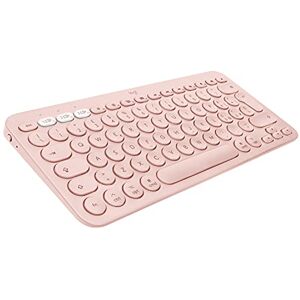 Logitech K380 Tastiera Bluetooth Multidispositivo per Mac, Sottile e Compatta, Easy-Switch fino a 3 Dispositivi, macOS / iOS / iPadOS, Layout Italiano QWERTY, Rosa