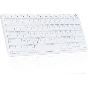 Bluestork Tastiera TKL Bluetooth ricaricabile per Mac Bianca Bluestork Tastiera TKL Bluetooth ricaricabile per Mac Bianca