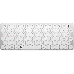 KeySonic KSK-5020BT-S (DE) Mini Wireless in Alluminio Argento/Bianco KeySonic KSK-5020BT-S (DE) Mini Wireless in Alluminio Argento/Bianco