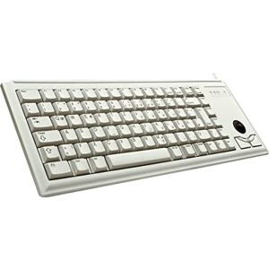 CHERRY G84-4400, Tastiera Compatta con Trackball, Layout per la Francia (AZERTY), Cablate (Connessione USB), 2 Tasti Mouse, Switch Meccanici ML, Grigio CHERRY G84-4400, Tastiera Compatta con Trackball, Layout per la Francia (AZERTY), Cablate (Connessione USB), 2 Tasti Mouse, Switch Meccanici ML, Grigio