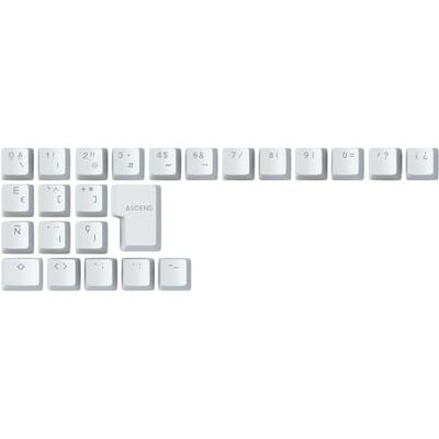 GLORIOUS ABS Doubleshot Keycaps Profilo OEM Spagnolo (Bianco) GLORIOUS ABS Doubleshot Keycaps Profilo OEM Spagnolo (Bianco)