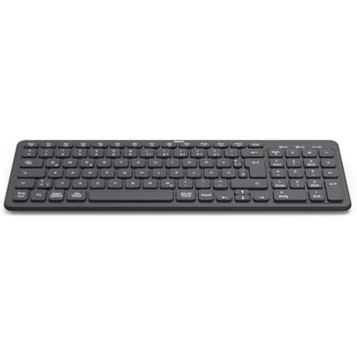 Hama Tastiera senza fili (Multi Device Keyboard con Wireless/Bluetooth per PC, Smartphone, Tablet, connessione stabile, con batterie, tasti silenziosi, tasti multimediali, layout tedesco QWERTZ Hama Tastiera senza fili (Multi Device Keyboard con Wireless/Bluetooth per PC, Smartphone, Tablet, connessione stabile, con batterie, tasti silenziosi, tasti multimediali, layout tedesco QWERTZ