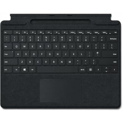 Microsoft Surface Pro Signature Keyboard con portapenne (pour Surface Pro 8, 9, X) (QWERTY Inglese) Nero (Ricondizionato) Microsoft Surface Pro Signature Keyboard con portapenne (pour Surface Pro 8, 9, X) (QWERTY Inglese) Nero (Ricondizionato)