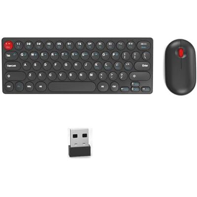 DLUKENY Tastiere sottili con silenti Combo 2.40G Ricevitore 64Keys Layout Per Computer Laptop Tastiere E Combo DLUKENY Tastiere sottili con silenti Combo 2.40G Ricevitore 64Keys Layout Per Computer Laptop Tastiere E Combo