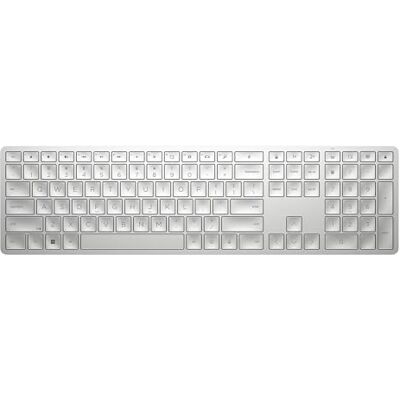 HP 970 Tastiera Wireless, Connessione con Dongle USB-A a 2,4 GHZ e Bluetooth 5.0, 20 Tasti Programmabili, Retroilluminata, Digitazione Silenziosa, Ricarica USB-C fino a 6 Mesi, Bianca HP 970 Tastiera Wireless, Connessione con Dongle USB-A a 2,4 GHZ e Bluetooth 5.0, 20 Tasti Programmabili, Retroilluminata, Digitazione Silenziosa, Ricarica USB-C fino a 6 Mesi, Bianca