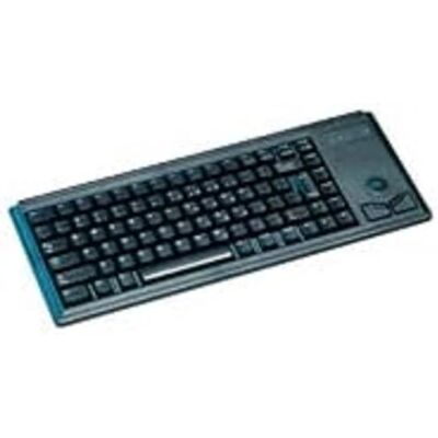 CHERRY Compact Keyboard G84-4400, francese, tastiera AZERTY, cablata, meccanica, meccanica ML, trackball ottico integrato più 2 pulsanti del mouse, nero, PS/2, Francese AZERTY CHERRY Compact Keyboard G84-4400, francese, tastiera AZERTY, cablata, meccanica, meccanica ML, trackball ottico integrato più 2 pulsanti del mouse, nero, PS/2, Francese AZERTY