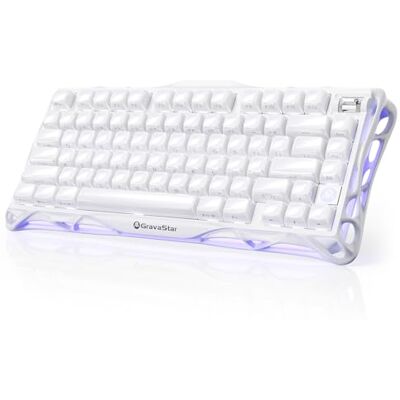 GravaStar Mercury K1 Tastiera Gaming Meccanica Wireless 75%-Bianco GravaStar Mercury K1 Tastiera Gaming Meccanica Wireless 75%-Bianco