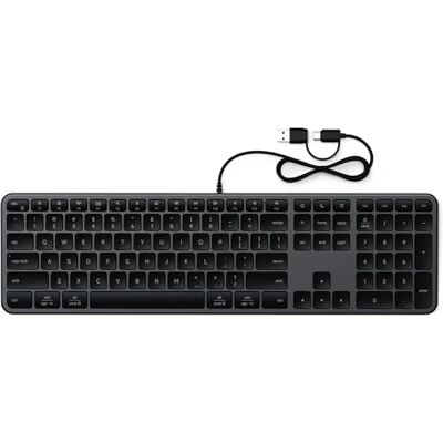 Satechi Tastiera Slim LX3 con Cavo e Tastierino, QWERTY US, Nero Siderale Satechi Tastiera Slim LX3 con Cavo e Tastierino, QWERTY US, Nero Siderale