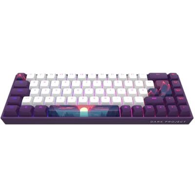 Pro-Ject 68 SUNRISE Tastiera meccanica da gioco, ISO multilingue, zaffiro G3MS, stabilizzatori lubrificati, 68 tasti, 65%, hot swap, RGB viola/bianco Pro-Ject 68 SUNRISE Tastiera meccanica da gioco, ISO multilingue, zaffiro G3MS, stabilizzatori lubrificati, 68 tasti, 65%, hot swap, RGB viola/bianco