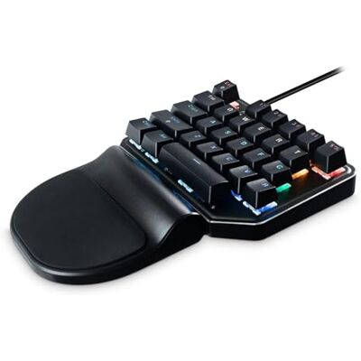 MediaRange MRGS100 Gaming Keypad con cavo 27 tasti, 8 modalità di colore, nero/argento MediaRange MRGS100 Gaming Keypad con cavo 27 tasti, 8 modalità di colore, nero/argento