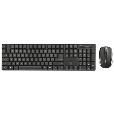 Trust Ximo Tastiera Wireless con Tasti di Dimensioni Standard e Mouse Compatto, Nero Trust Ximo Tastiera Wireless con Tasti di Dimensioni Standard e Mouse Compatto, Nero