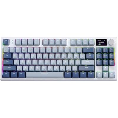 KICHI K86 Tri-Mode RGB Hot-Swap Russo Tastiera Meccanica Russa Wireless Bluetooth Russo Gaming Keyboard, B Durevole Facile da Usare KICHI K86 Tri-Mode RGB Hot-Swap Russo Tastiera Meccanica Russa Wireless Bluetooth Russo Gaming Keyboard, B Durevole Facile da Usare