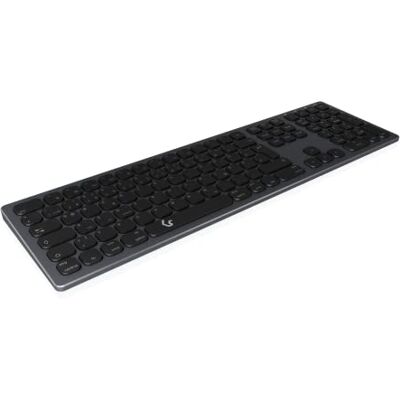 KeySonic Tastiera Bluetooth senza fili per Windows/MacOS/Android, layout QWERTY tedesco, nero KeySonic Tastiera Bluetooth senza fili per Windows/MacOS/Android, layout QWERTY tedesco, nero