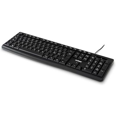 Nilox NXKBIT000013 Tastiera USB, Leggera e Compatta con Layout Italiano, Anti-usura, Cavo 1,5 metri, Tastiera Nera Compatibile con Windows, Linux e Mac Nilox NXKBIT000013 Tastiera USB, Leggera e Compatta con Layout Italiano, Anti-usura, Cavo 1,5 metri, Tastiera Nera Compatibile con Windows, Linux e Mac