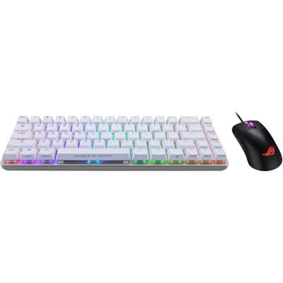 Asus ROG Falchion Ace Tastiera da gioco compatta al 65%, bundle con mouse ROG Keris, interruttori meccanici NXRD, LED RGB per tasto, migliore esperienza di digitazione, colore bianco Asus ROG Falchion Ace Tastiera da gioco compatta al 65%, bundle con mouse ROG Keris, interruttori meccanici NXRD, LED RGB per tasto, migliore esperienza di digitazione, colore bianco