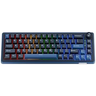 Ducky OK-M Tastiera da gioco meccanica wireless al 65%: design con montaggio a guarnizione, interruttori sostituibili a caldo, smorzamento acustico a cinque strati, RGB, USB-C, 2,4 GHz, Bluetooth Ducky OK-M Tastiera da gioco meccanica wireless al 65%: design con montaggio a guarnizione, interruttori sostituibili a caldo, smorzamento acustico a cinque strati, RGB, USB-C, 2,4 GHz, Bluetooth