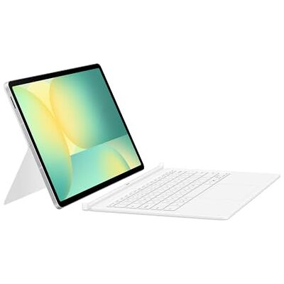 Samsung Book Cover Keyboard per Galaxy Tab S10 FE+, Bianco Custodia per Tablet Bluetooth con Tastiera Sottile Amovibile, Supporto Standing Samsung Book Cover Keyboard per Galaxy Tab S10 FE+, Bianco Custodia per Tablet Bluetooth con Tastiera Sottile Amovibile, Supporto Standing