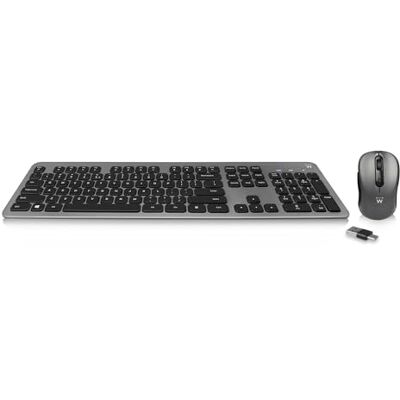 Ewent EW3263 -Tastiera e Mouse Wireless, Tastiera Completa con 13 Tasti Multimedia, Silenzioso e di Basso Profilo, Sistema di Risparmio Energetico, Colore Nero Ewent EW3263 -Tastiera e Mouse Wireless, Tastiera Completa con 13 Tasti Multimedia, Silenzioso e di Basso Profilo, Sistema di Risparmio Energetico, Colore Nero
