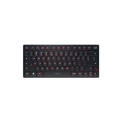 CHERRY KW 9200 MINI, Tastiera Multidispositivo Compatta per fino a 4 Dispositivi, Layout per l'Unione Europea (QWERTY), Bluetooth, 2,4 GHz o Cavo, Ricaricabile, Nero CHERRY KW 9200 MINI, Tastiera Multidispositivo Compatta per fino a 4 Dispositivi, Layout per l'Unione Europea (QWERTY), Bluetooth, 2,4 GHz o Cavo, Ricaricabile, Nero