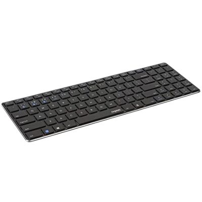 Rapoo E9100M Multi-mode Wireless Tastiera ultra-sottile Nero (QWERTY) Rapoo E9100M Multi-mode Wireless Tastiera ultra-sottile Nero (QWERTY)