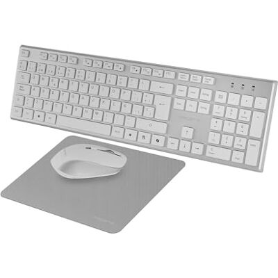 Tacens ZENITH, Combo Wireless 3in1 con Tecnologia DualLink 2.4 GHz, Tastiera a Completo Full-Size con SmartKey Copilot AI, Mouse Ottico 3200 DPI, Tappetino Nanotessile, Lingua Inglese US, Bianco Tacens ZENITH, Combo Wireless 3in1 con Tecnologia DualLink 2.4 GHz, Tastiera a Completo Full-Size con SmartKey Copilot AI, Mouse Ottico 3200 DPI, Tappetino Nanotessile, Lingua Inglese US, Bianco