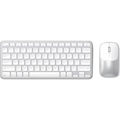 Satechi Combo Tastiera e Mouse Wireless Slim CEX1, QWERTY US, Argento Satechi Combo Tastiera e Mouse Wireless Slim CEX1, QWERTY US, Argento