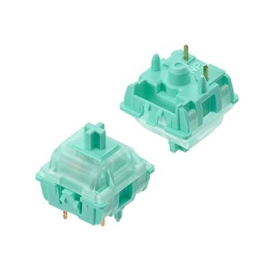 nuphy x Gateron Switches per Tastiera Meccanica, Lineare Switch, 5 pin 37gf, Interruttore MX per DIY Kit/Gaming Keyboard (90 Pezzi, Mint) nuphy x Gateron Switches per Tastiera Meccanica, Lineare Switch, 5 pin 37gf, Interruttore MX per DIY Kit/Gaming Keyboard (90 Pezzi, Mint)
