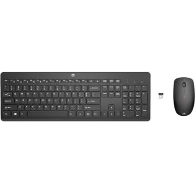 HP 230 Combo Tastiera e Mouse Wireless con Dongle USB-A a 2,4 GHz, Digitazione Silenziosa, Tasti Scelta Rapida e 12 Funzioni, Tastierino Numerico, Mouse a 1600 DPI, Rotella Scorrimento, Nera HP 230 Combo Tastiera e Mouse Wireless con Dongle USB-A a 2,4 GHz, Digitazione Silenziosa, Tasti Scelta Rapida e 12 Funzioni, Tastierino Numerico, Mouse a 1600 DPI, Rotella Scorrimento, Nera
