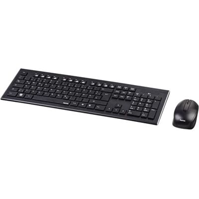 Hama Cortino RF Wireless QWERTZ Nero Hama Cortino RF Wireless QWERTZ Nero
