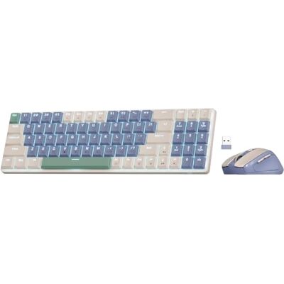 Redragon BS135 Combo Tastiera Mouse Senza Fili Basso Profilo US Redragon BS135 Combo Tastiera Mouse Senza Fili Basso Profilo US