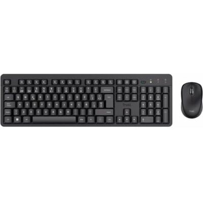 Trust Ymo II Set tastiera e mouse wireless QWERTY spagnolo, nero Trust Ymo II Set tastiera e mouse wireless QWERTY spagnolo, nero