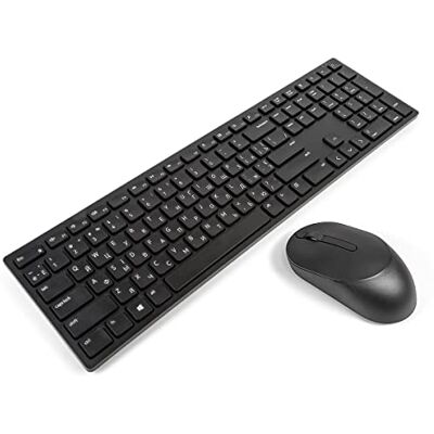 Dell KM5221W UKRAINIAN Pro Set di tastiera e mouse wireless, colore: nero Dell KM5221W UKRAINIAN Pro Set di tastiera e mouse wireless, colore: nero