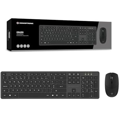 Conceptronic ORAZIO01PT Kit mouse per tastiera wireless, portoghese Conceptronic ORAZIO01PT Kit mouse per tastiera wireless, portoghese
