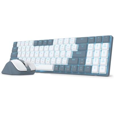 Redragon BS8773 Combo Tastiera Mouse Wireless 78 Tasti 2.4G Meccanica Redragon BS8773 Combo Tastiera Mouse Wireless 78 Tasti 2.4G Meccanica